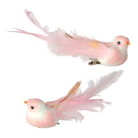 12 Packs: 2 ct. (24 total) Decorative Feather Birds by Ashland